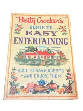 Vtg Betty Crockers Guide To Easy Entertaining 1st Ed 1959 Spiral Bound Cookbook